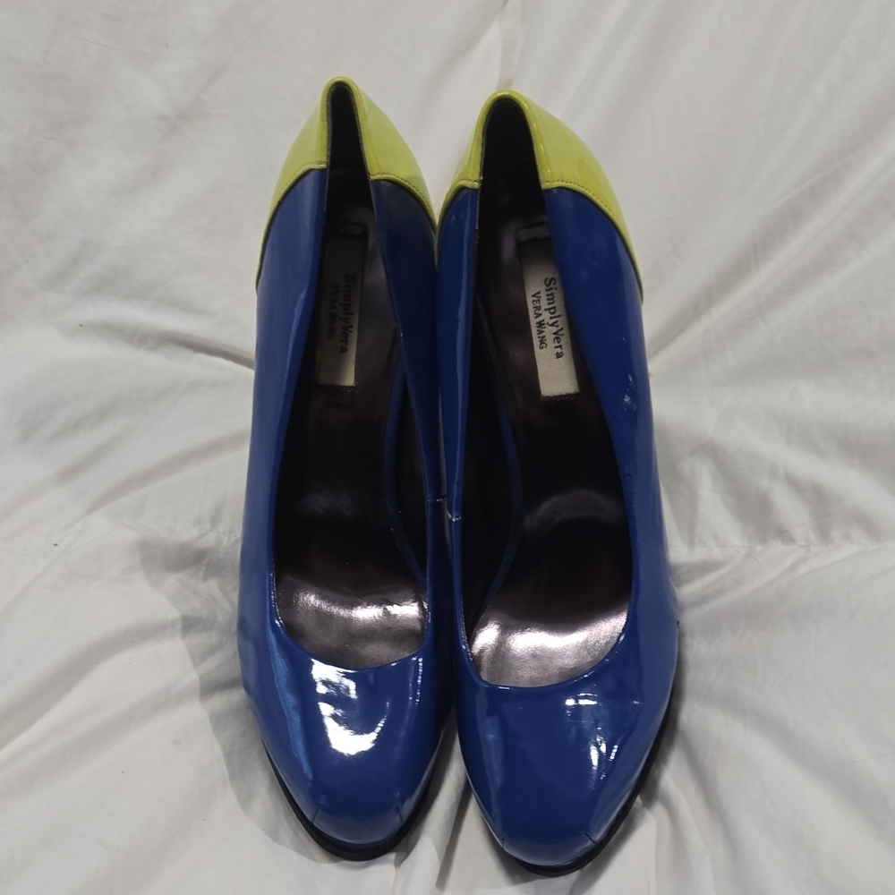 Blue and Yellow Women's Shoes